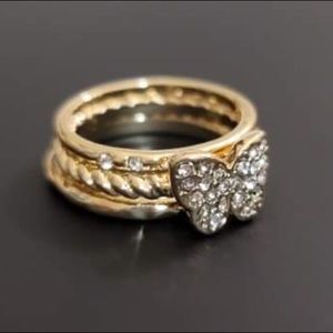 Avon Ring Set Butterfly Women’s Size Jewelry Gold